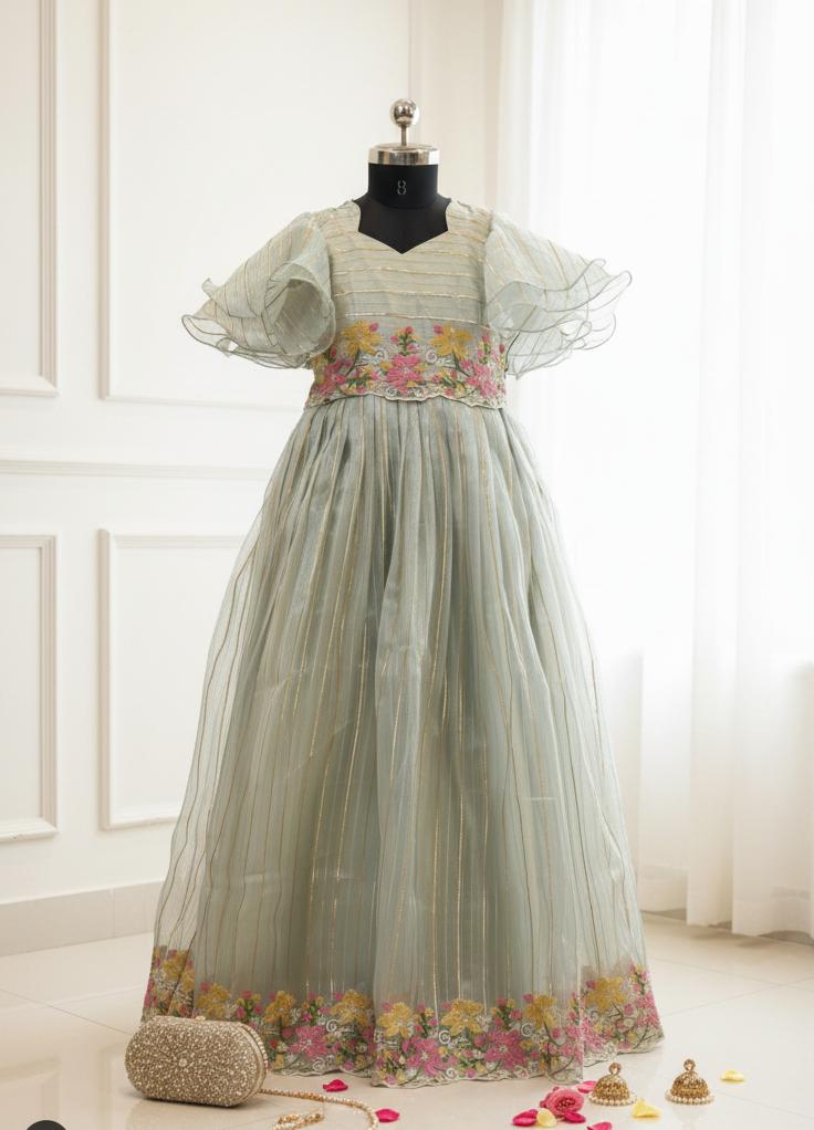 Light blue lehenga